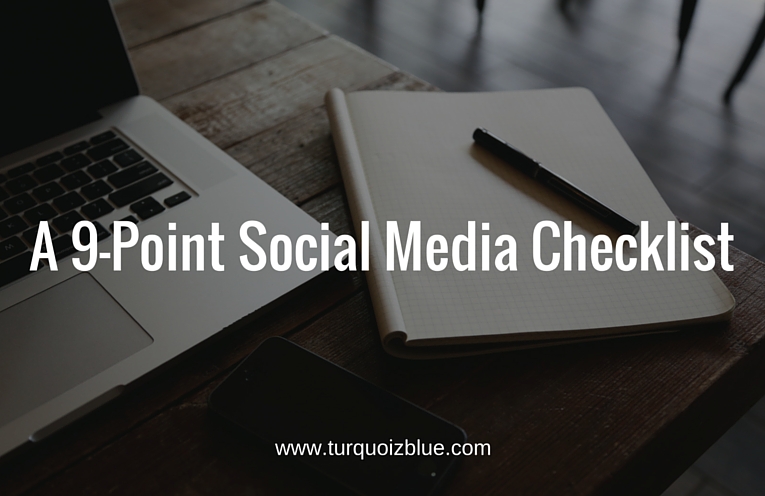 9-point social media checklist