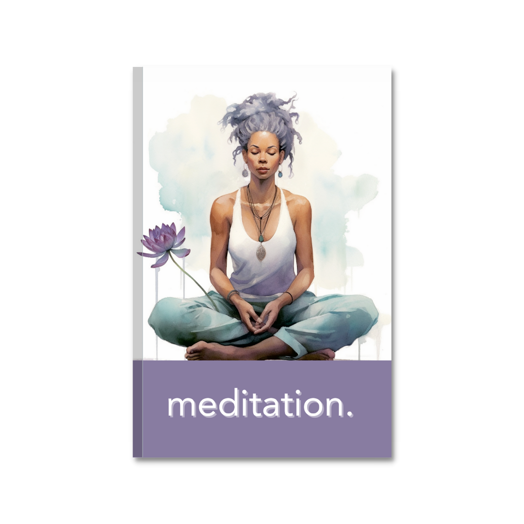 Meditation | Purple & Green Journal - Record Your Downloads Received while Meditating by TurquoizBlue