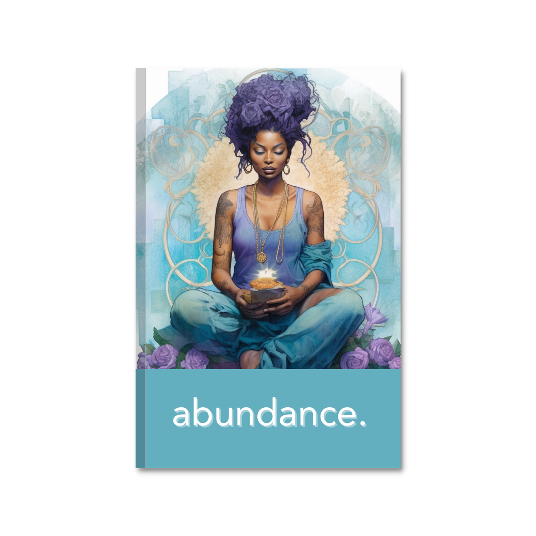 Abundance | Teal & Purple Journal - Write Out Your Blessings by TurquoizBlue